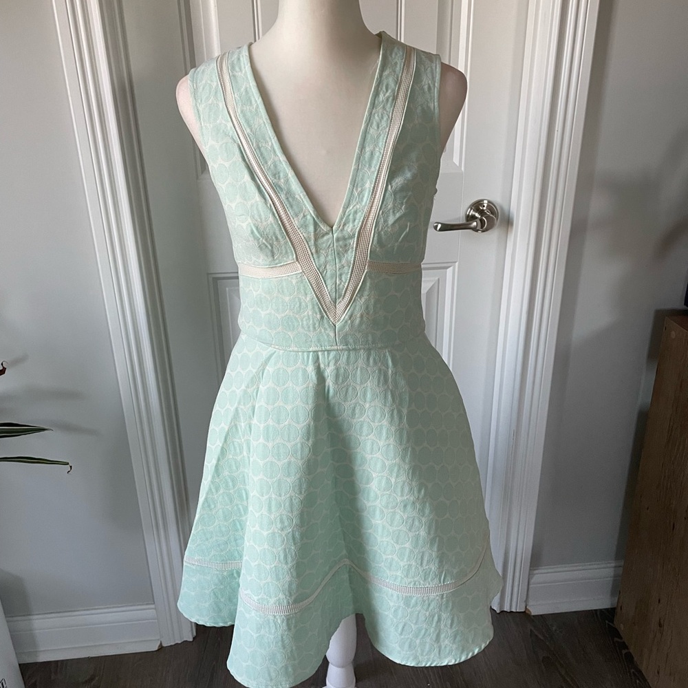 ABS Mint Green 2-Piece Pocket Skirt Set (Size 2)